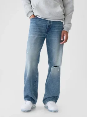 90-talsinspirerade lösa Jeans