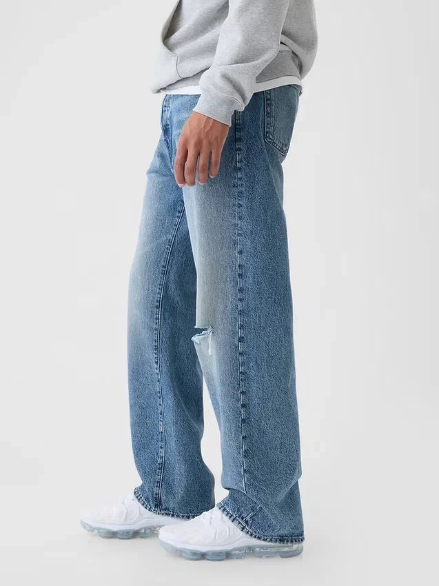 90-talsinspirerade lösa Jeans