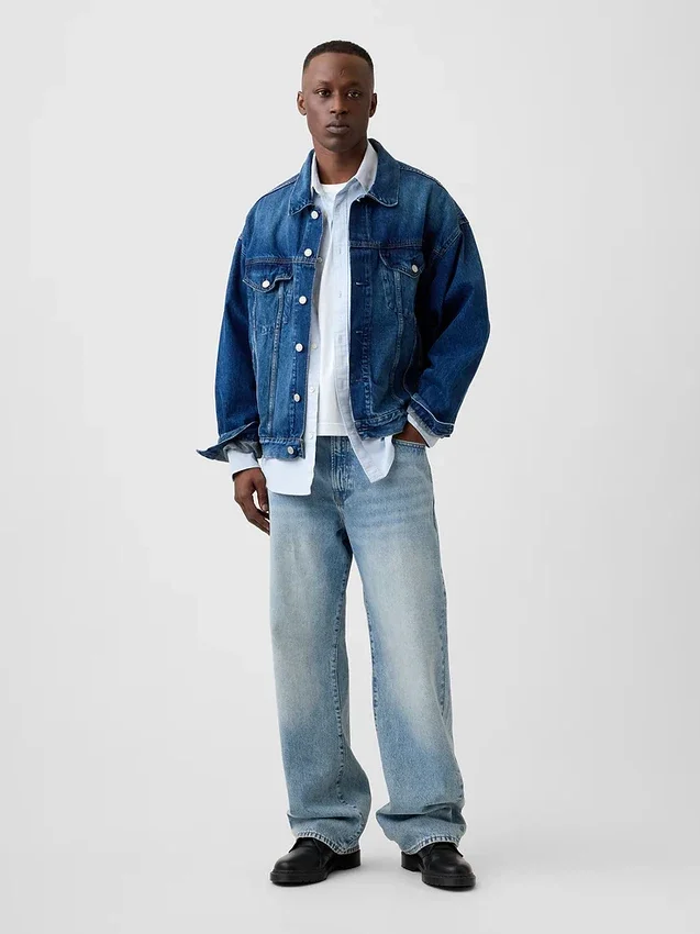 90-talsinspirerade lösa Jeans