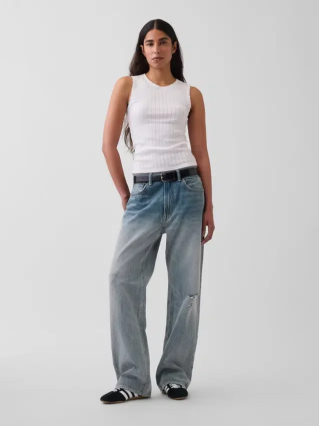 90-talsinspirerade lösa Jeans