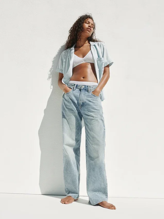 90-talsinspirerade lösa Jeans