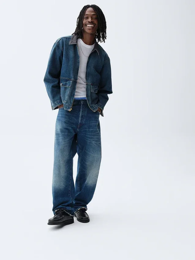 90-talsinspirerade lösa Jeans