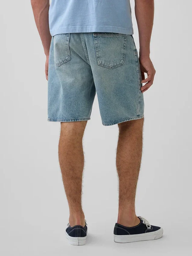90-talsinspirerade lösa jeansshorts
