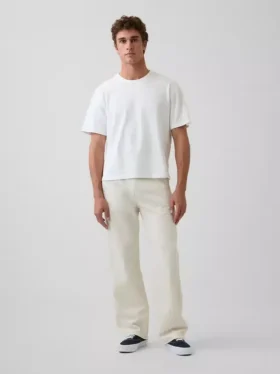90-talsinspirerade, lösa snickarjeans