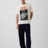 Ac/Dc T-shirt med tryck i avslappnad passform