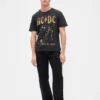Ac/Dc T-shirt med tryck i avslappnad passform
