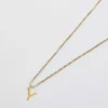 Admiral Row guldhalsband med elegant initial