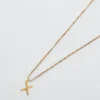 Admiral Row guldhalsband med elegant initial