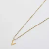 Admiral Row guldhalsband med elegant initial