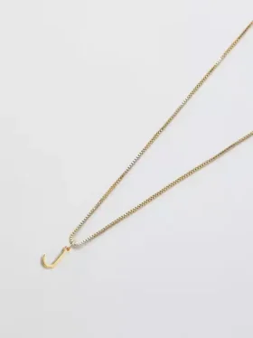 Admiral Row guldhalsband med elegant initial