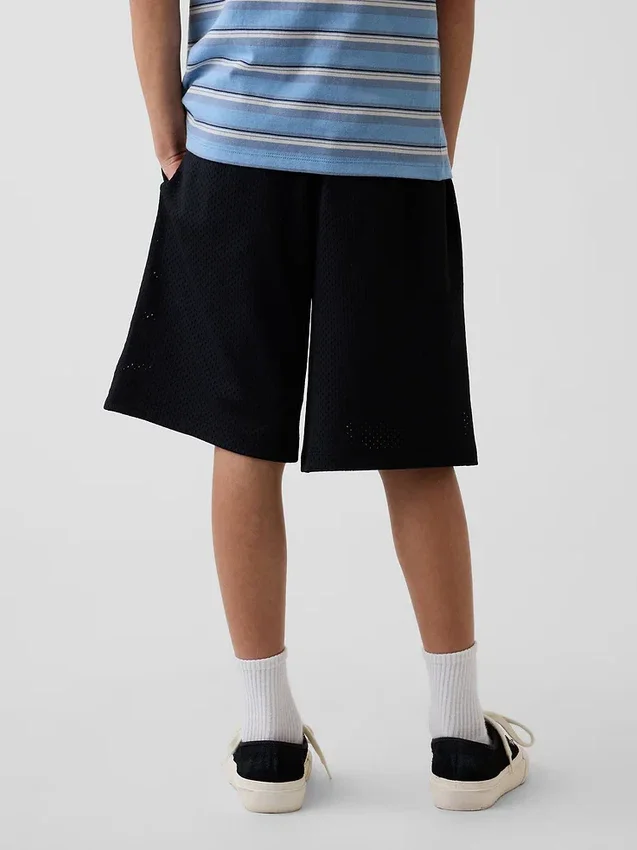 Aktiva shorts i mesh för barn, 8"