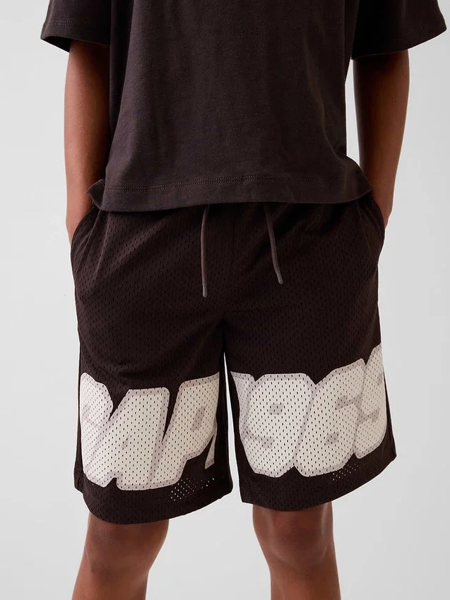 Aktiva shorts i mesh för barn, 8"
