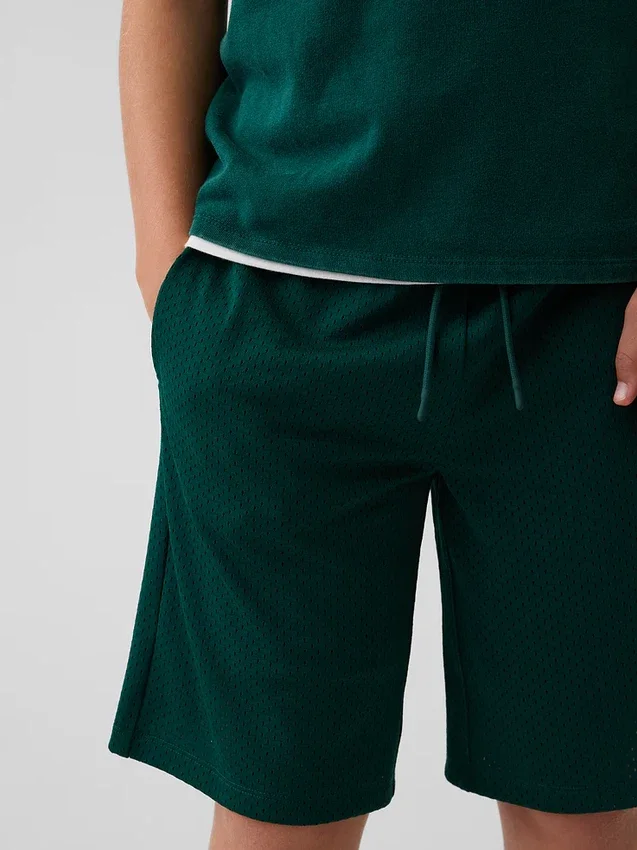 Aktiva shorts i mesh för barn, 8"