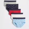 Americana-kalsonger i ekologisk stretchbomull för barn (5-pack)