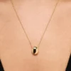 Ana Luisa guldhalsband med mini-stenhänge