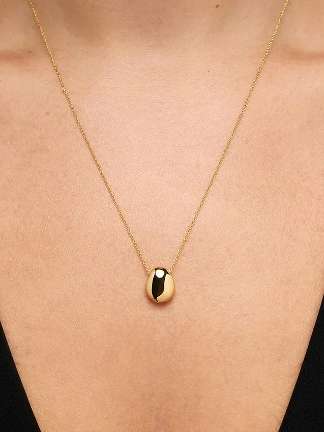 Ana Luisa guldhalsband med mini-stenhänge