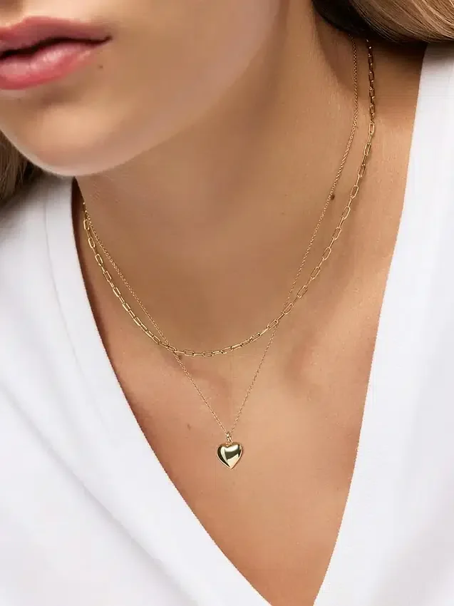 Ana Luisa Lev halsband med litet hjärta