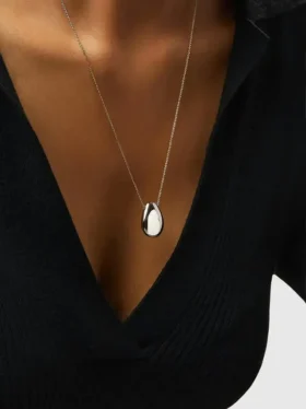 Ana Luisa Silver Mini Pebble-halsband