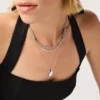 Ana Luisa Silver Mini Pebble-halsband