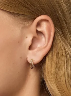 Ana Luisa Toda Mini Double Hoop-örhängen