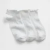 Ankelstrumpor med volanger för barn (3-pack)