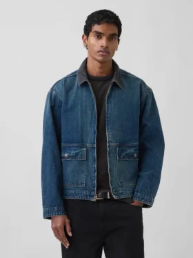 Arbetsjacka i denim