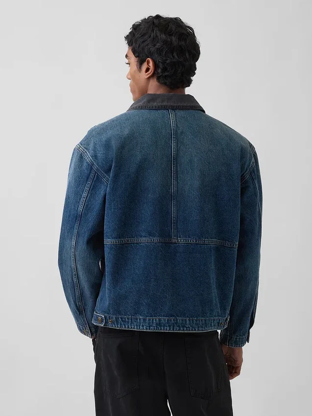 Arbetsjacka i denim