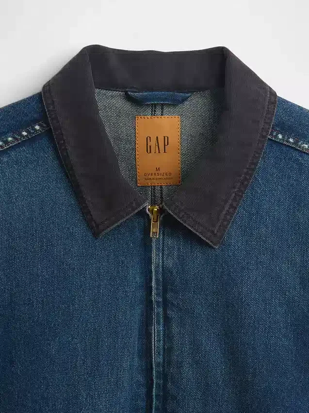 Arbetsjacka i denim
