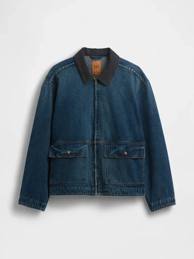 Arbetsjacka i denim