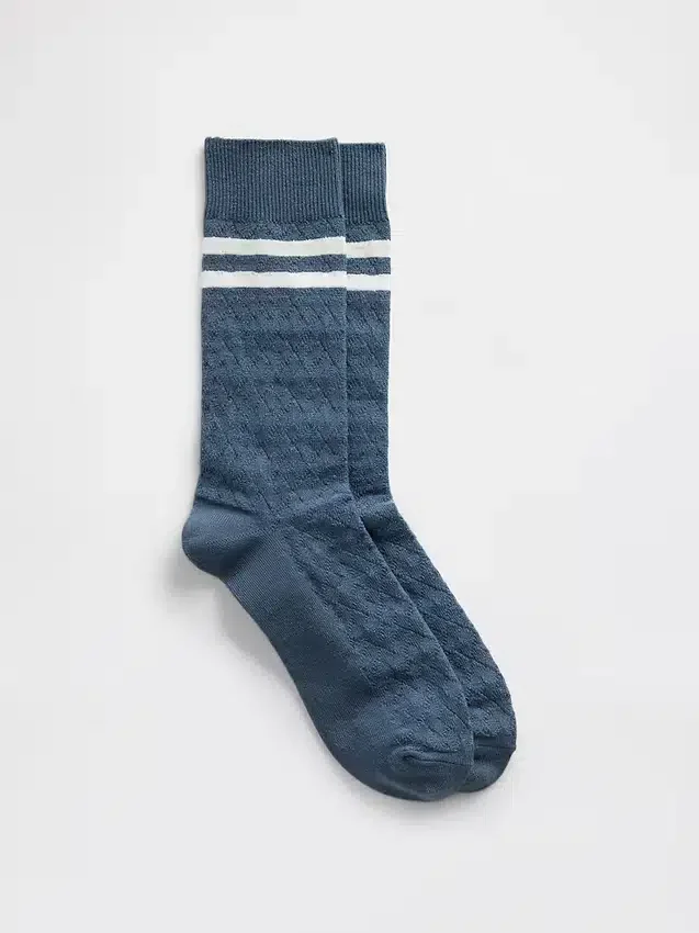Argyle Varsity Crew-strumpor