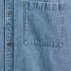 Avslappnad denimskjorta
