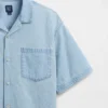 Avslappnad denimskjorta för barn