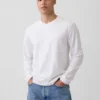 Avslappnad Henley-T-shirt