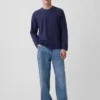 Avslappnad Henley-T-shirt