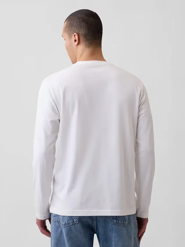 Avslappnad Henley-T-shirt