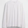 Avslappnad Henley-T-shirt
