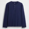 Avslappnad Henley-T-shirt
