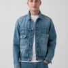 Avslappnad ikonisk jeansjacka