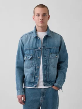 Avslappnad ikonisk jeansjacka