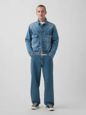 Avslappnad ikonisk jeansjacka