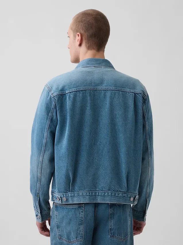 Avslappnad ikonisk jeansjacka