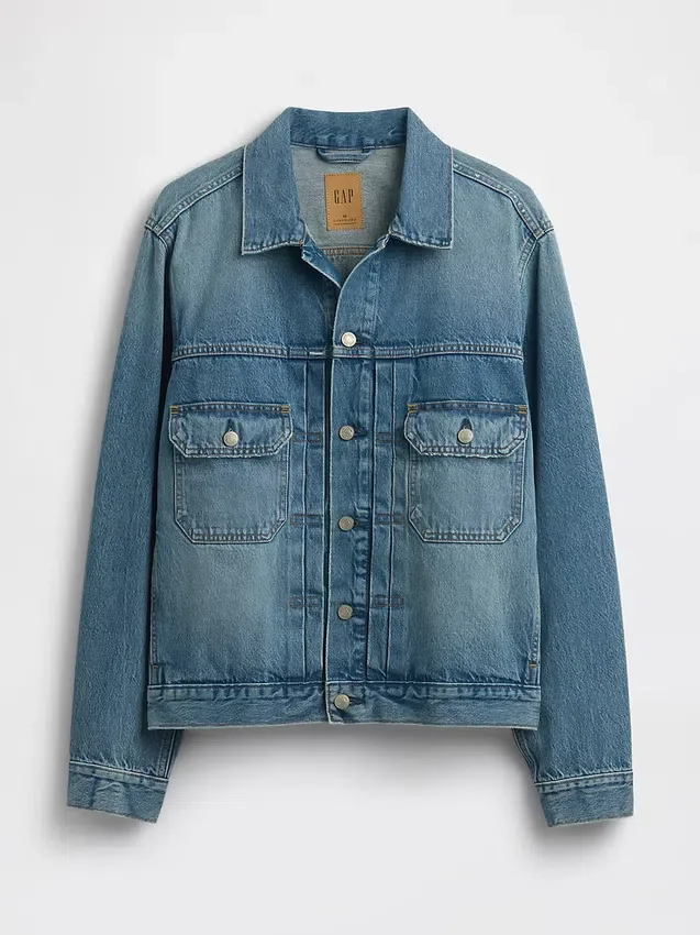 Avslappnad ikonisk jeansjacka
