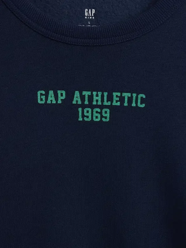 Avslappnad tröja med tryck för barn