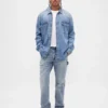 Avslappnade raka Carpenter-Jeans