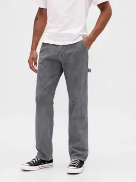 Avslappnade raka Carpenter-Jeans