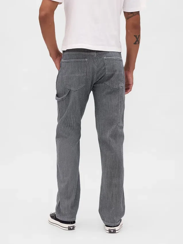 Avslappnade raka Carpenter-Jeans