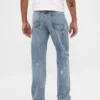 Avslappnade raka Carpenter-Jeans