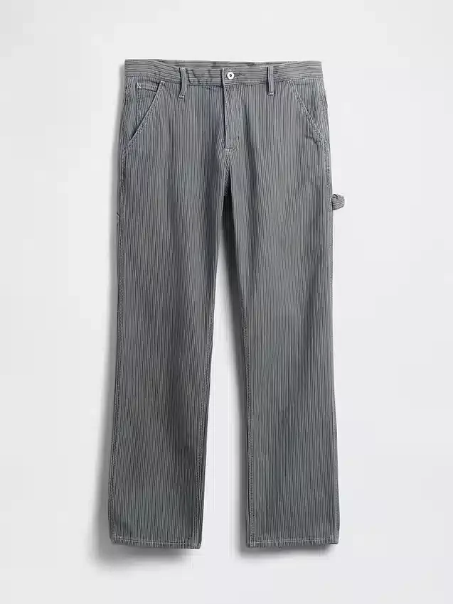 Avslappnade raka Carpenter-Jeans