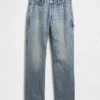 Avslappnade raka Carpenter-Jeans