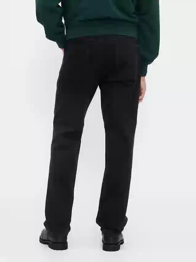 Avslappnade raka khakibyxor i utility-stil